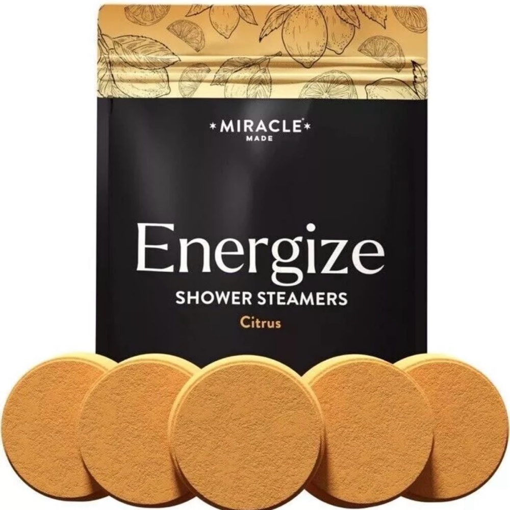 Citrus Mint Shower Steamers 15 Tablets Energizing Aromatherapy Lot of 2 Packages